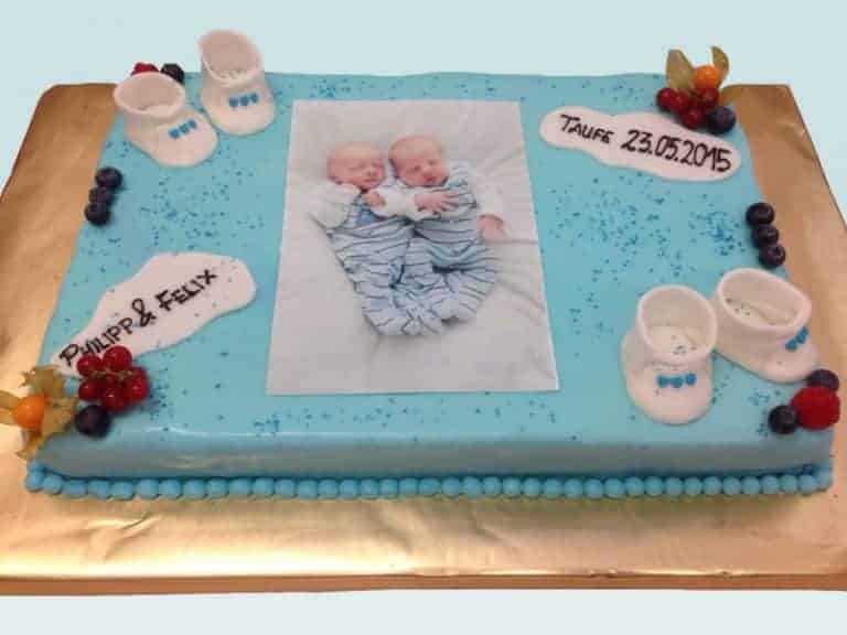 Fototorte Taufe