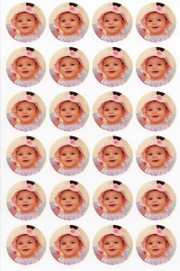 Tortenaufleger rund für Muffins 4cm