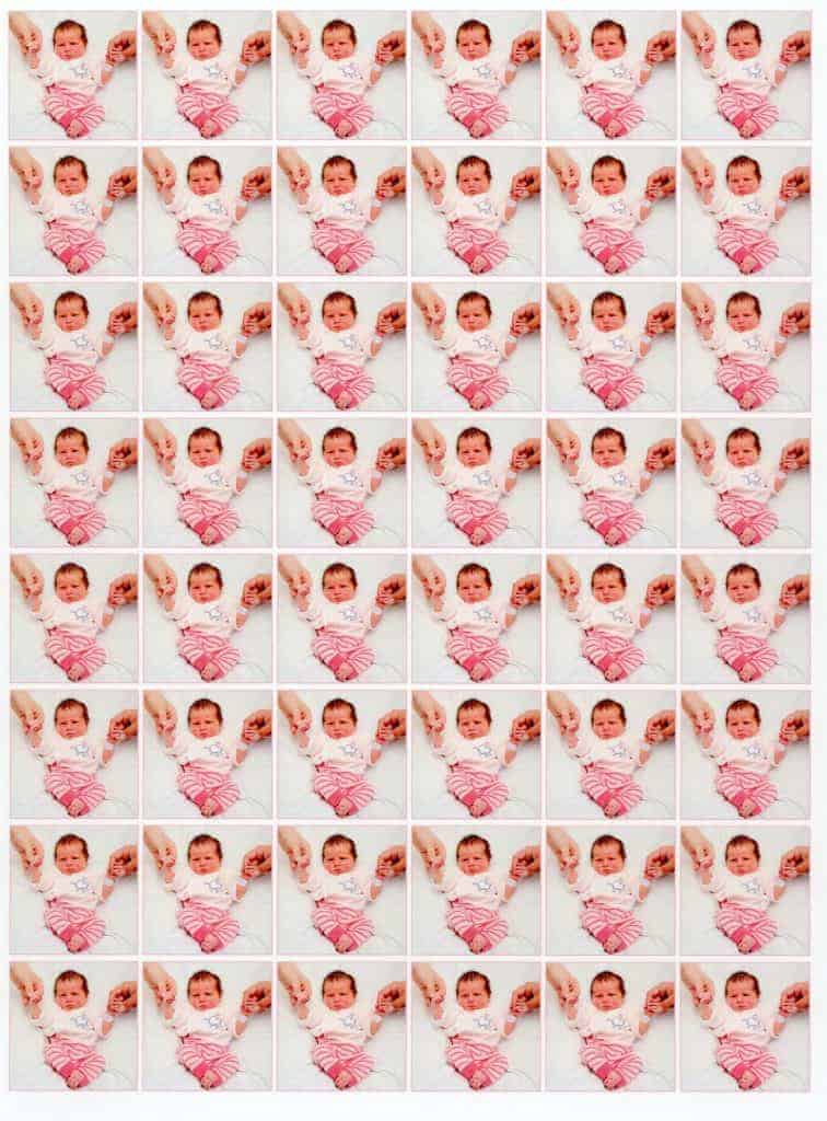 Die Bilder sind 3 x 3 cm