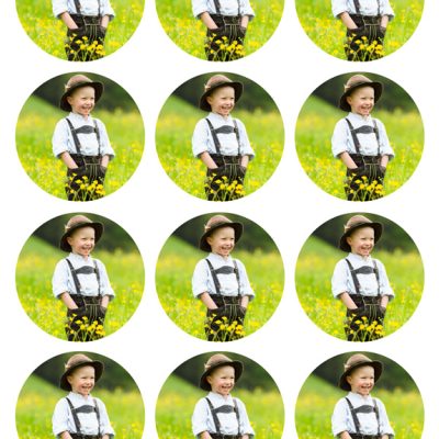 Tortenaufleger rund für Muffins 6 cm